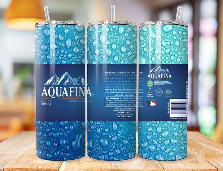 Aquafina 20 oz Stainless Steel Tumbler – Refreshing Water Bottle Design product image (1)