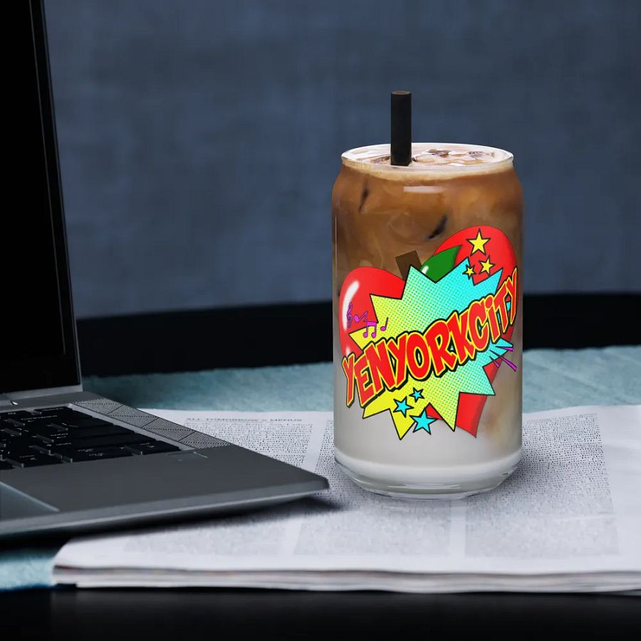 YenYorkCity Comic Logo Can Glass product image (3)