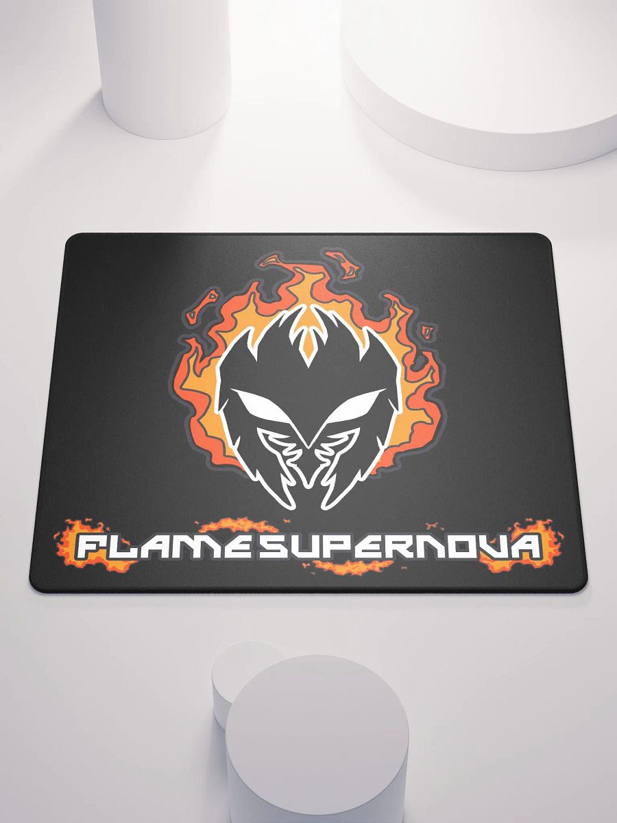 Mask Icon v2 (Black) Gaming Mousepad (Black) product image (1)