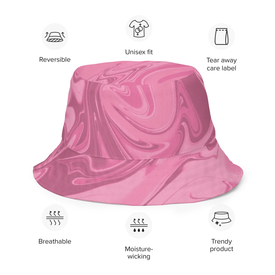 Cute Swirl Reversible Bucket Hat product image (5)