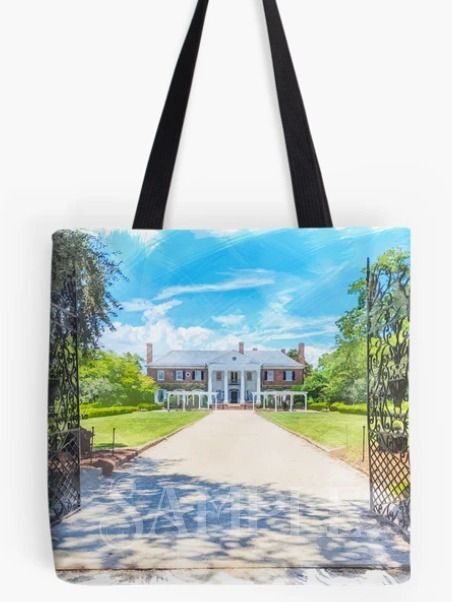 Boone Hall Plantation in Charleston, South Carolina Digital Watercolor Image Download product image (3)