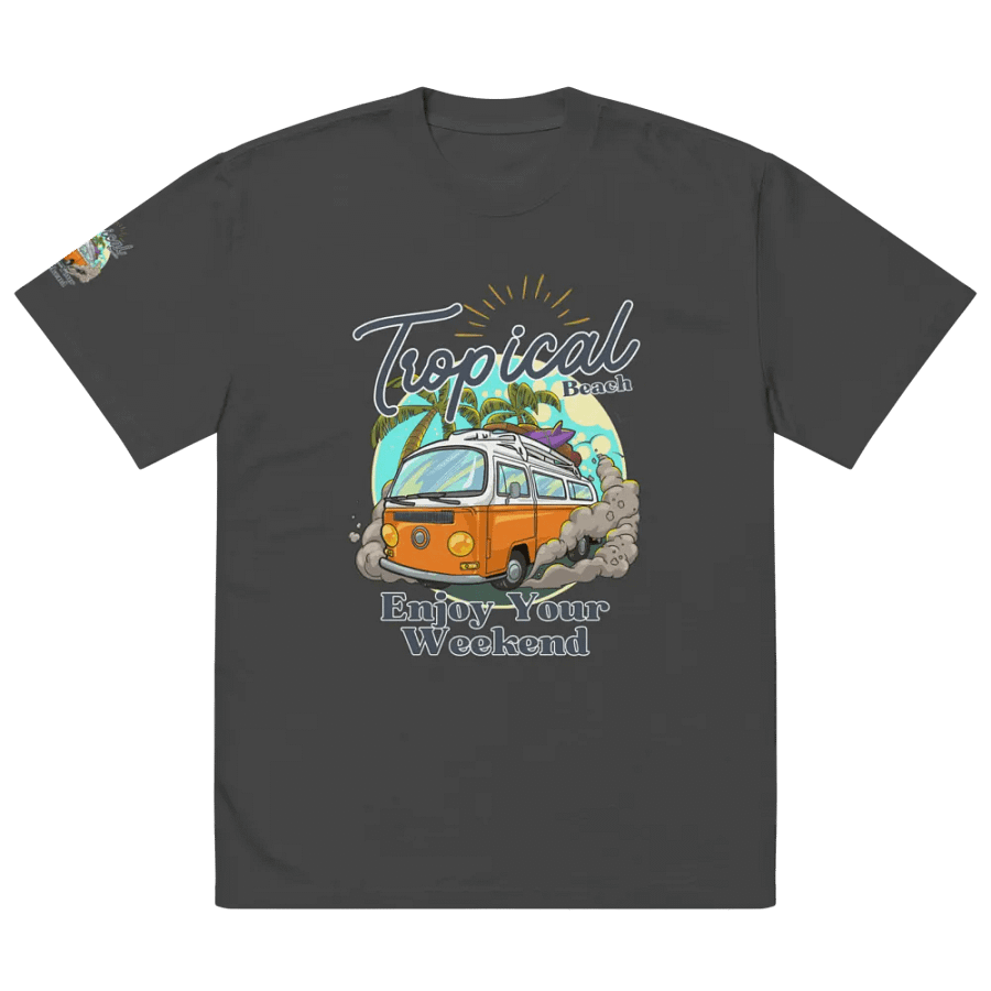 Tropical Beach Weekend Oversized T-Shirt product image (5)