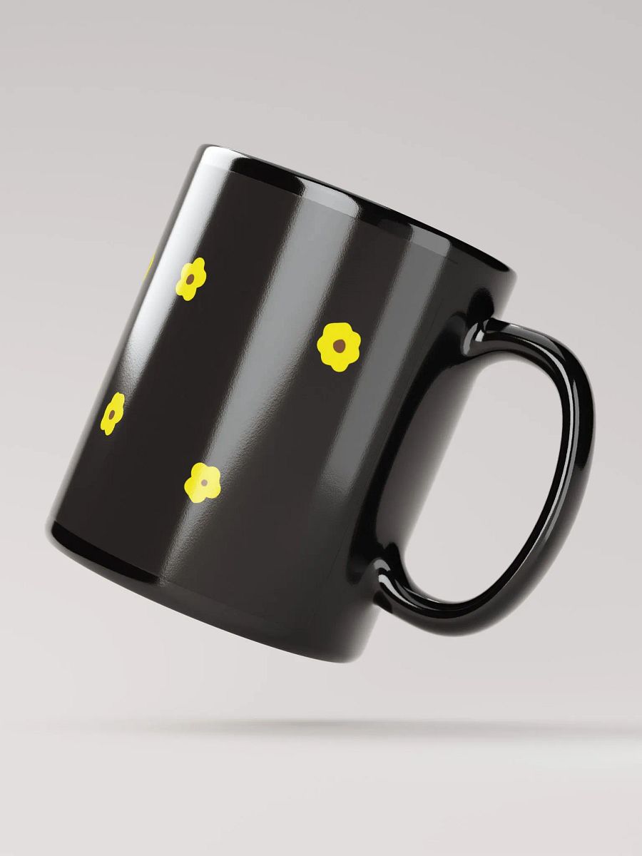 SMALL FLOWERS YELLOW BEAUTIFUL COLORS CONTRAST SHINY MUG product image (2)
