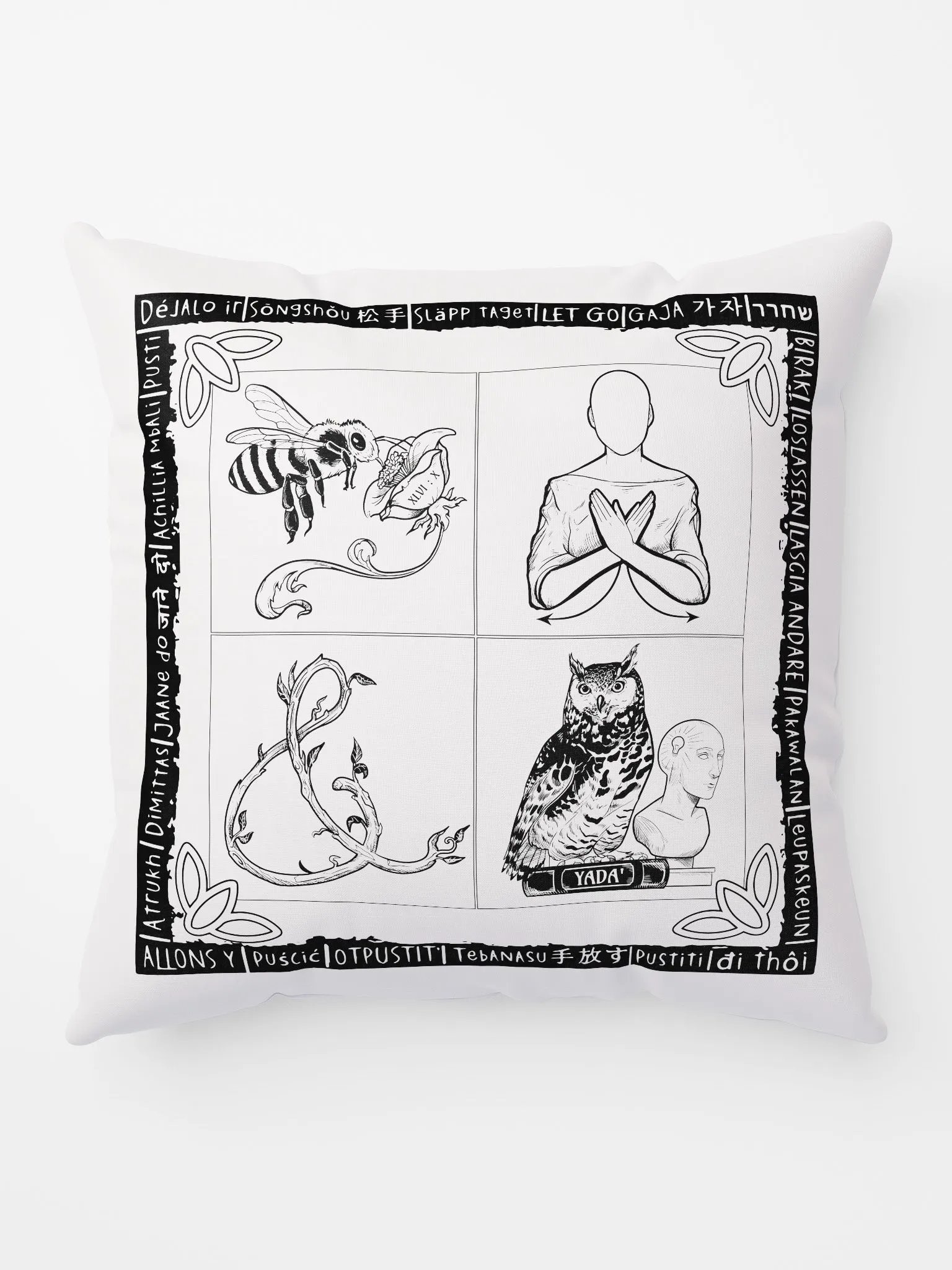 Bee still & know (PIllow) product image (6)