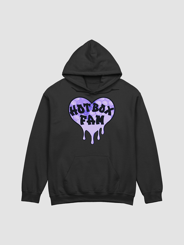 UNISEX HOT BOX FAM PURPLE HONEY COMB LOGO HOODIE product image (4)
