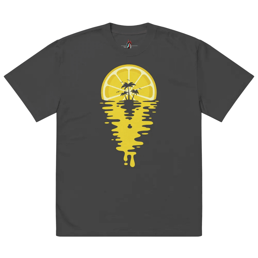 Sunset Lemon Vaporwave - Oversized Tee product image (5)