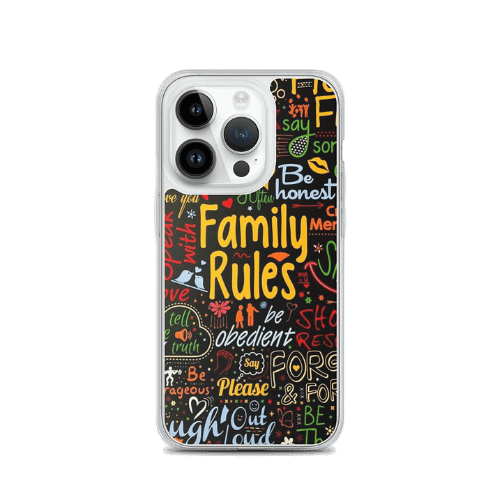 Family Rules iPhone Case product image (3)