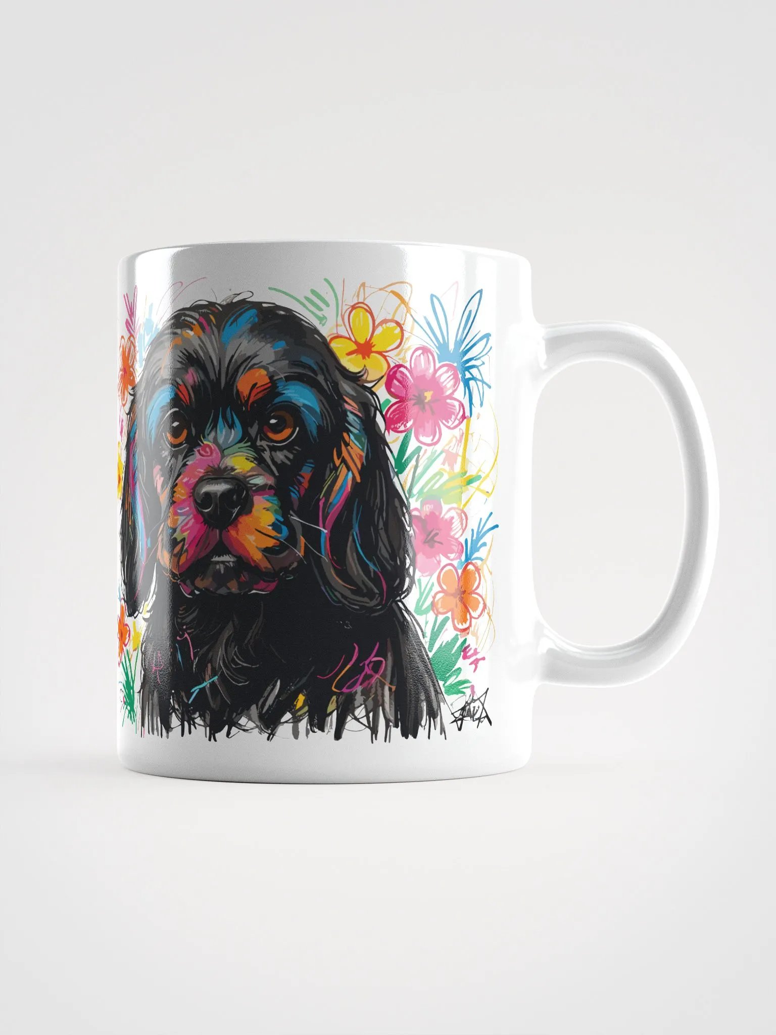 Scribbles Cocker Spaniel 8 , Mug product image (2)
