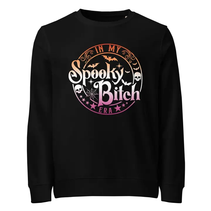 Spooky Bitch Era Lesbian Flag Organic Sweatshirt product image (1)