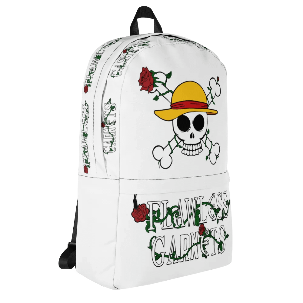 Flawless Garnets ONE PIECE Backpack Design 2 White product image (6)