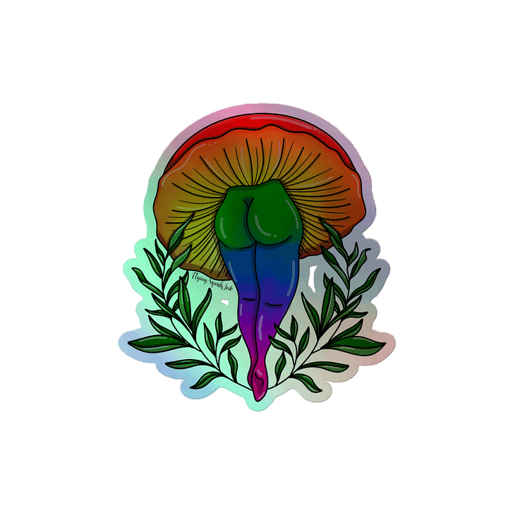 Rainbow Mush- Holo Sticker product image (2)