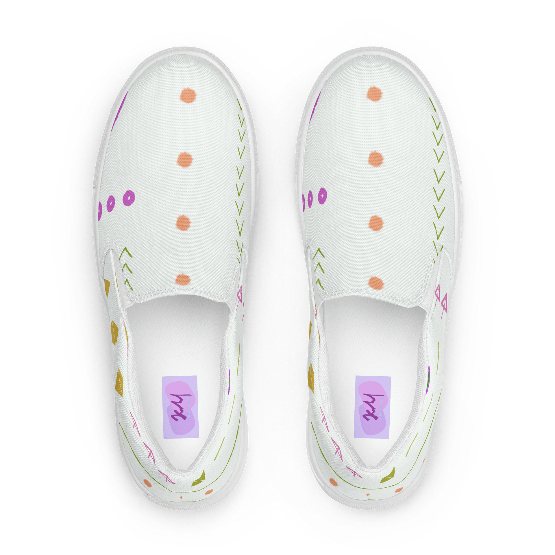 Whimsical Symmetry Men's Slip-On Shoes product image (1)