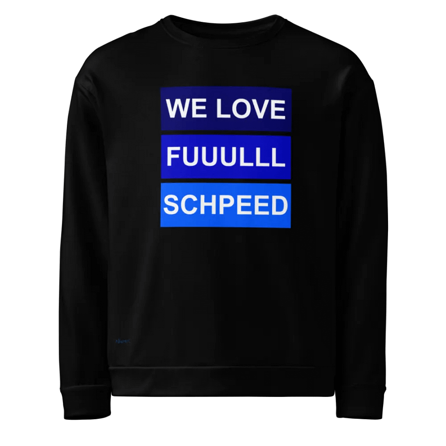 WE LOVE FULLSCHPEED BLUE Sweatshirt product image (1)