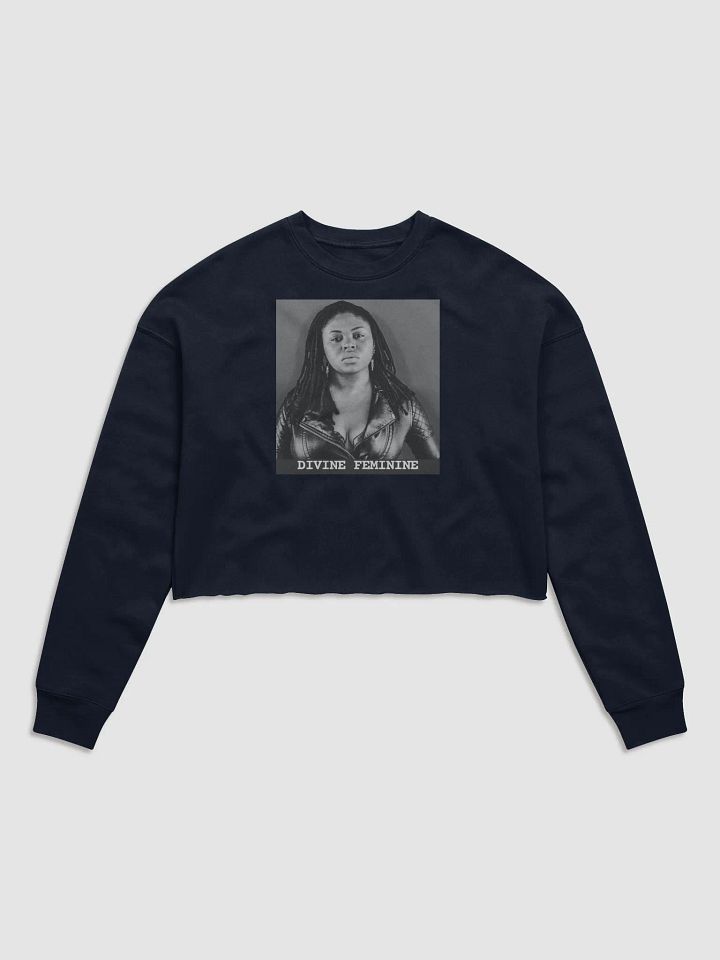 Divine Feminine Navy Crop Sweatshirt product image (1)