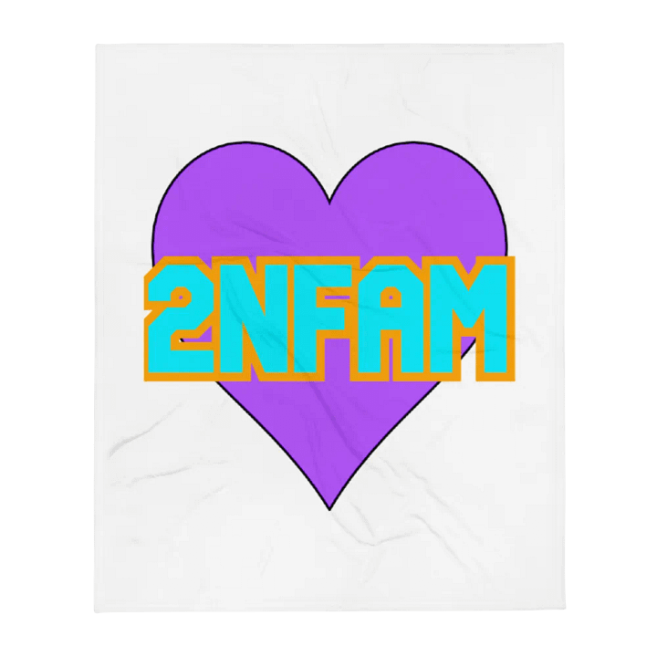 2NFAM Heart Blanket - White product image (2)