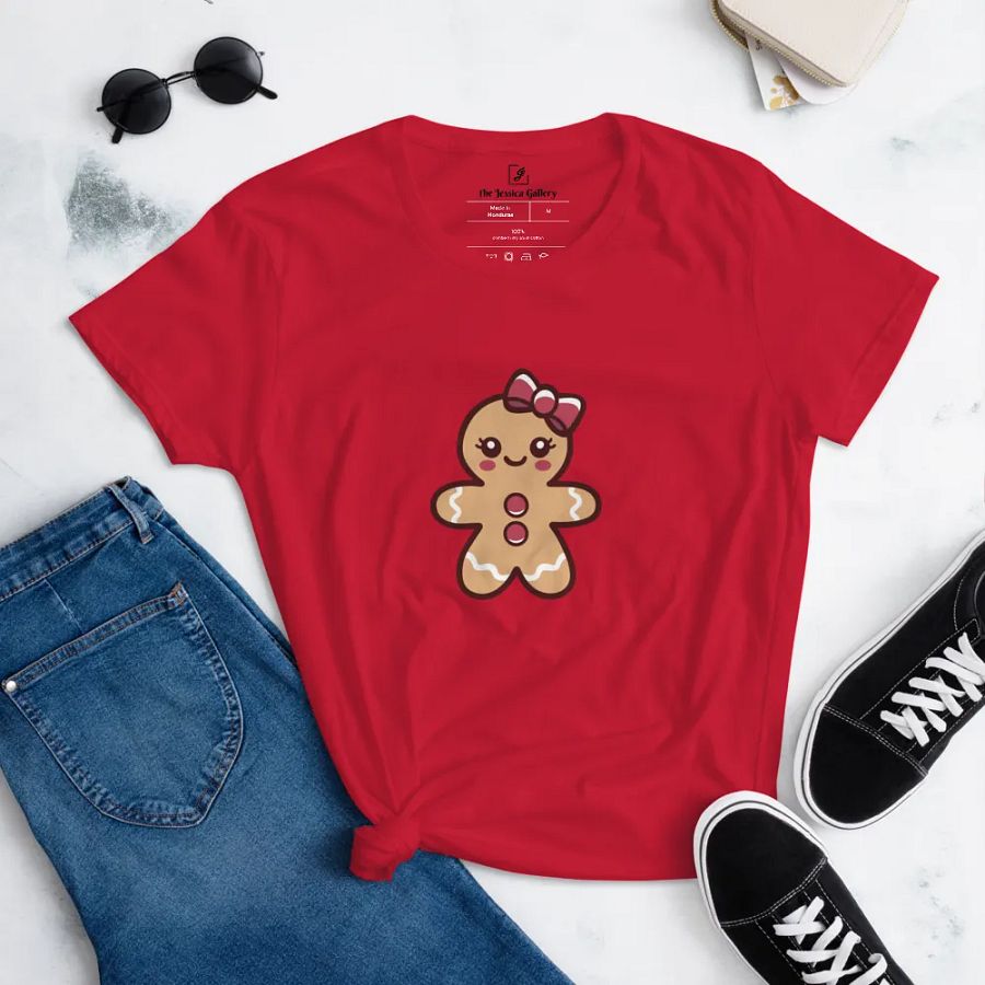 Gingerbread Girl Women's Middleweight T-Shirt product image (2)