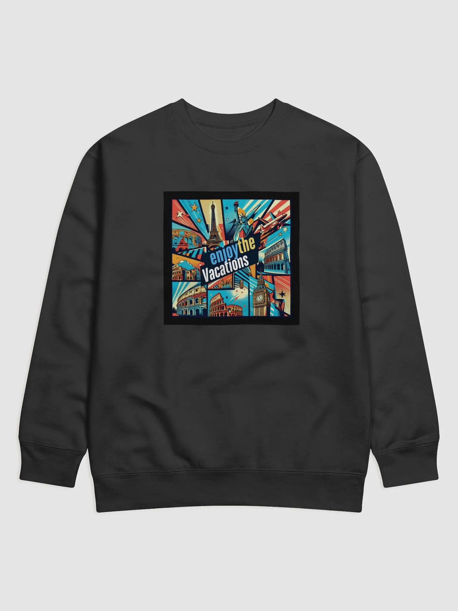 Cotton Heritage Premium Sweatshirt | AI Design explore the world product image (2)