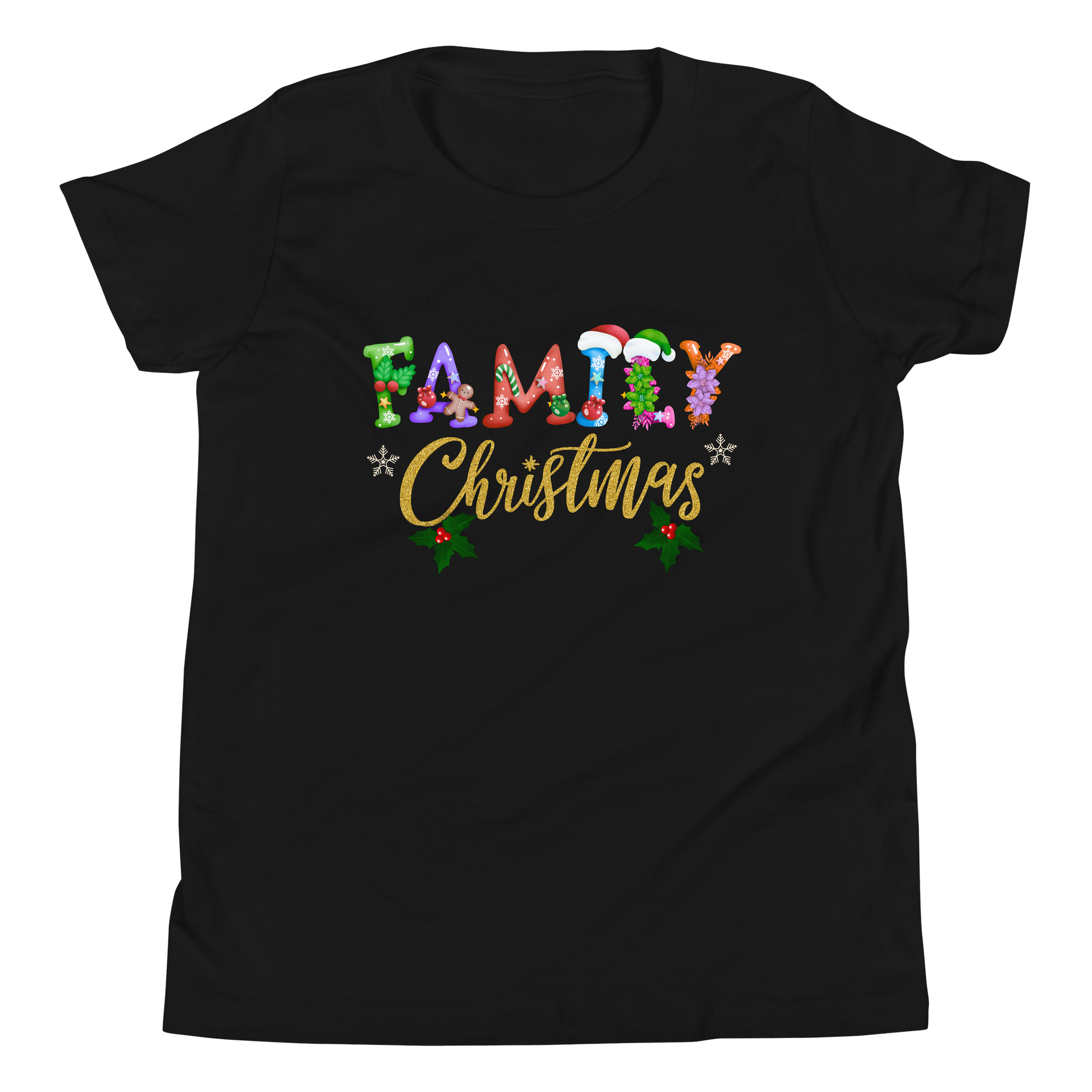 Festive Family Christmas Youth T-Shirt product image (6)