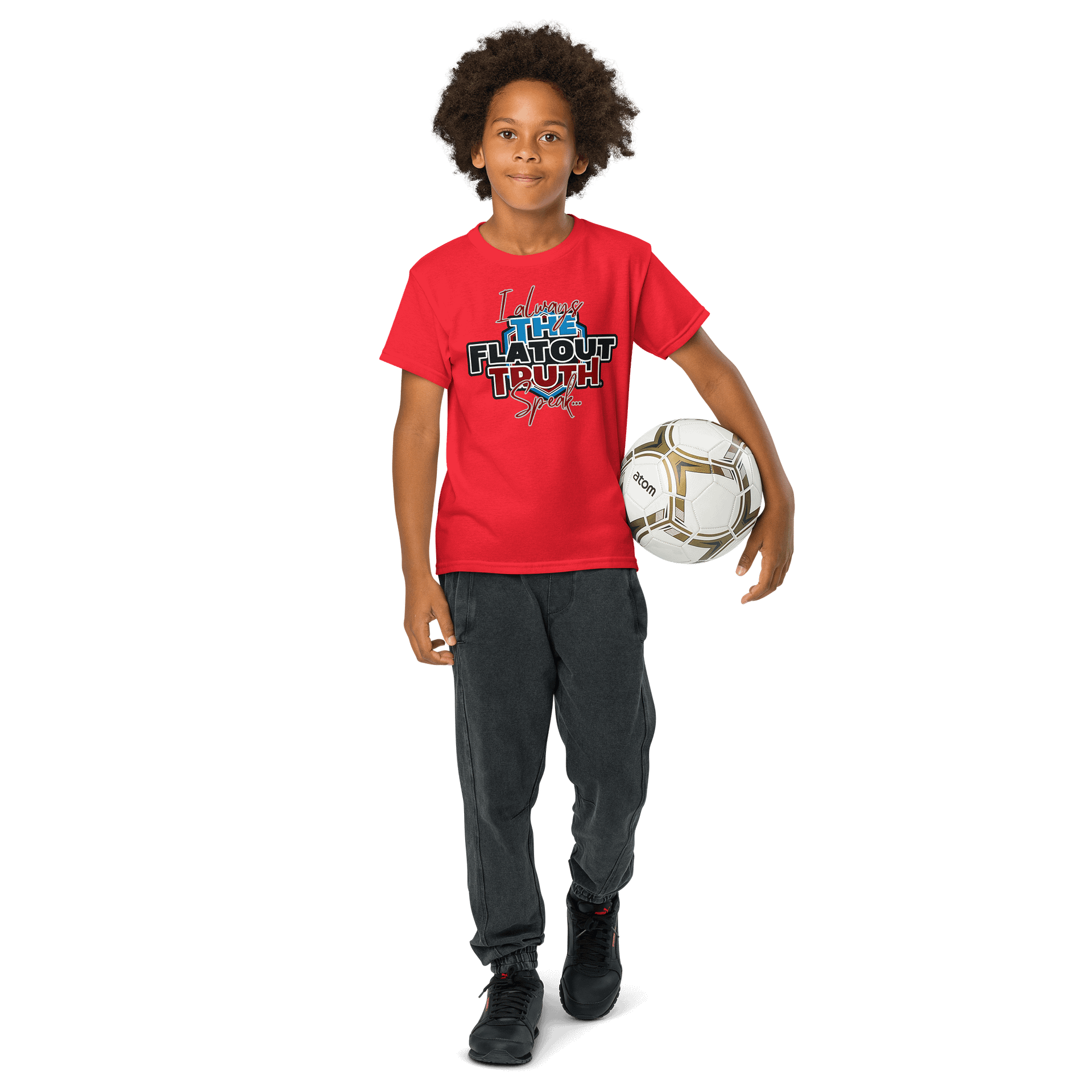 The Flat Out Truth "I always speak" Youth Sports Tee product image (26)