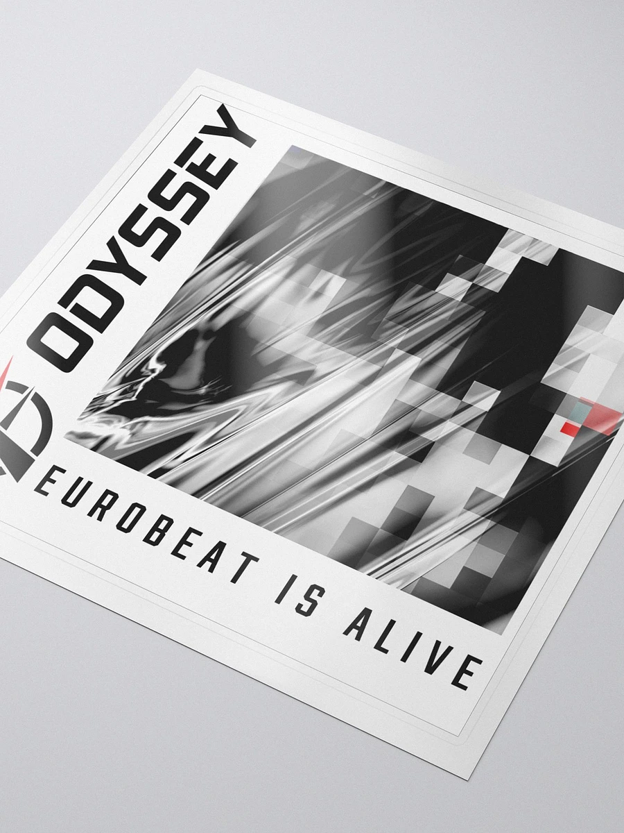 Eurobeat Is Alive (Black Text) - Sticker product image (3)