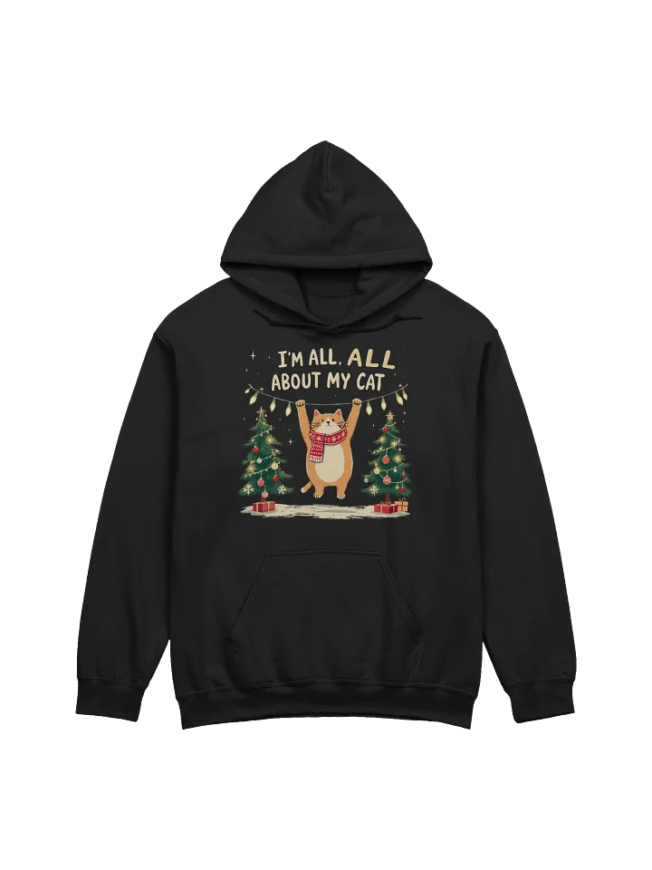 All About My Cat – Christmas Lights Hoodie product image (1)