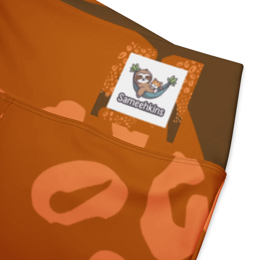 Orange Wildcat Whimsy Flare Leggings product image (9)
