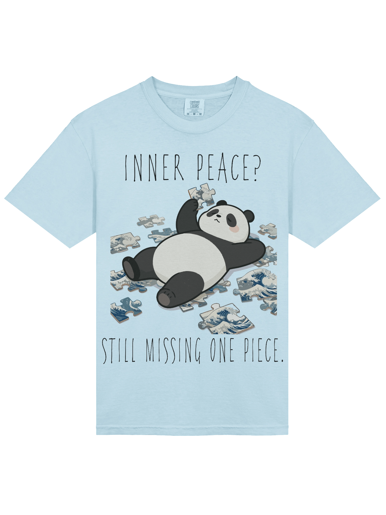 Funny Wave Puzzle Panda T-Shirt product image (34)