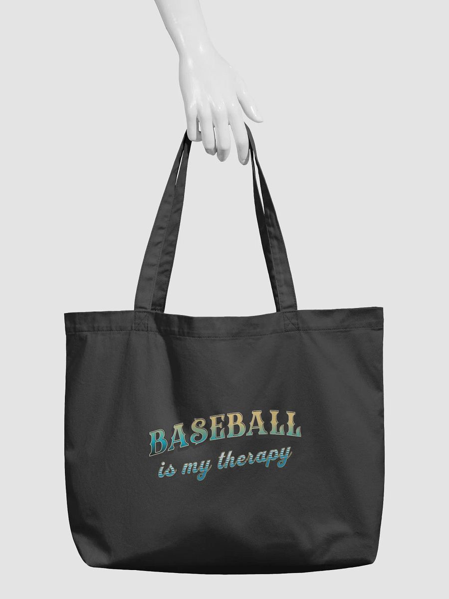 Baseball Is My Therapy Vibes Tote product image (6)