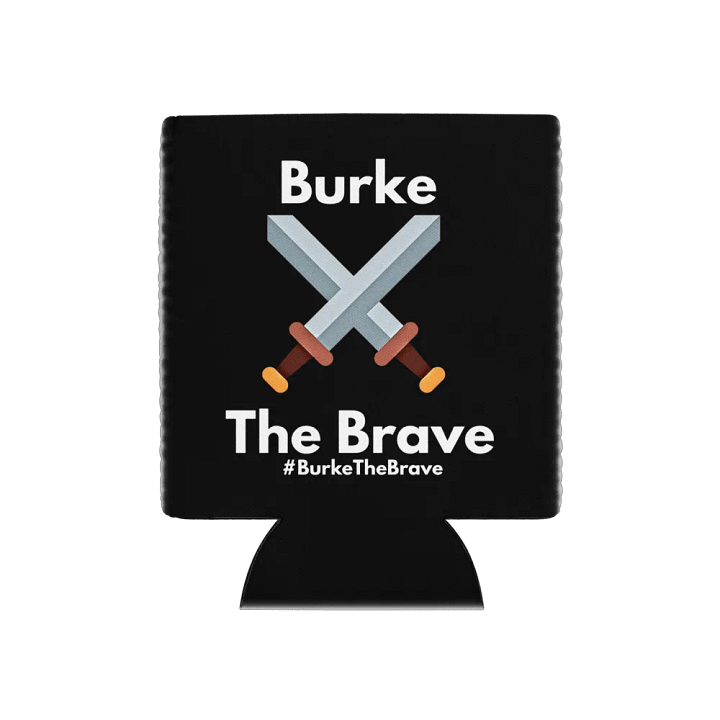Burke The Brave can koozie product image (1)
