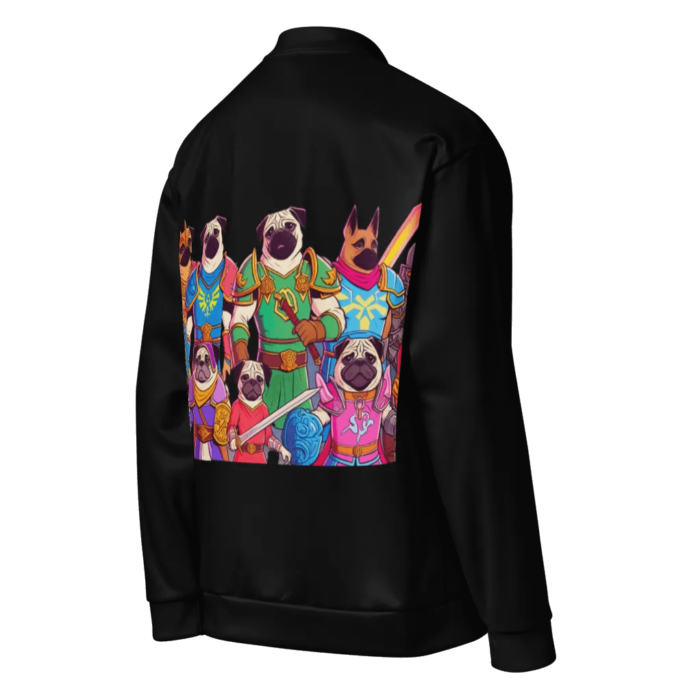 PugNation All-Over Print Bomber Jacket product image (5)