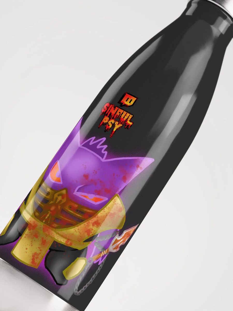 MK Bloody SinfulPsyTTV Logo Steel Water Bottle product image (5)