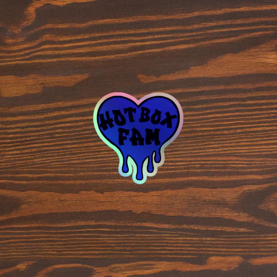 HOT BOX FAM SOLID ROYAL BLUE LOGO STICKER product image (5)