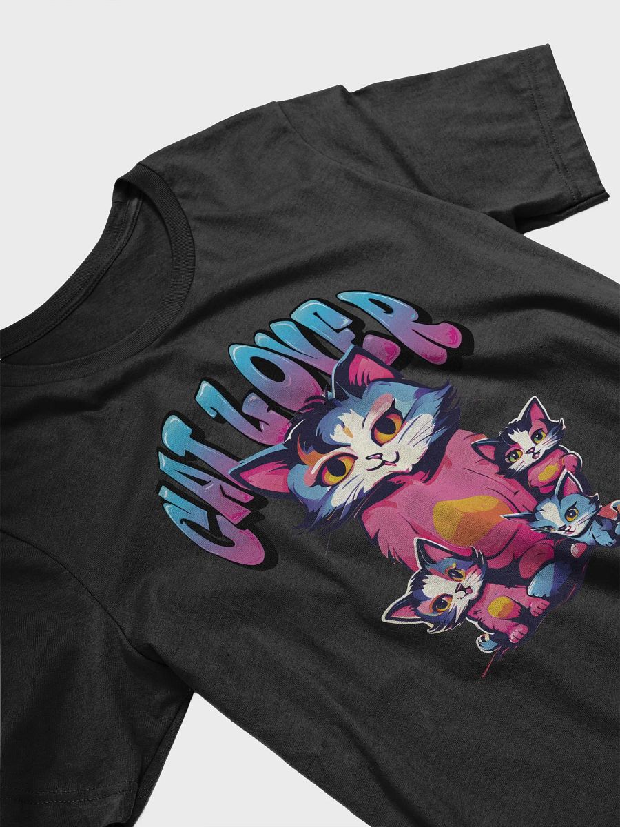 Cat Lover Colorful Funny T-Shirt - Cute and Colorful Gift for Cat Lovers and Cat Mom product image (4)