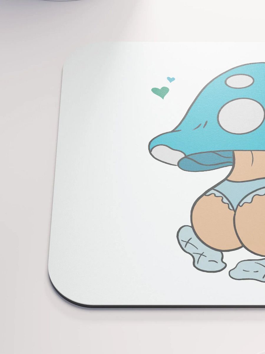 Mushroom Baddie Desk Mat - Dark Blue product image (6)