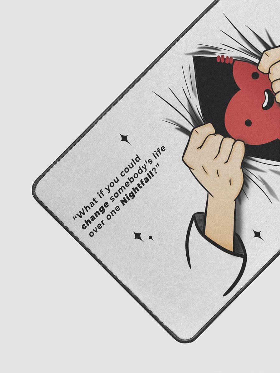 Open Heart Desk Mat (White) product image (3)