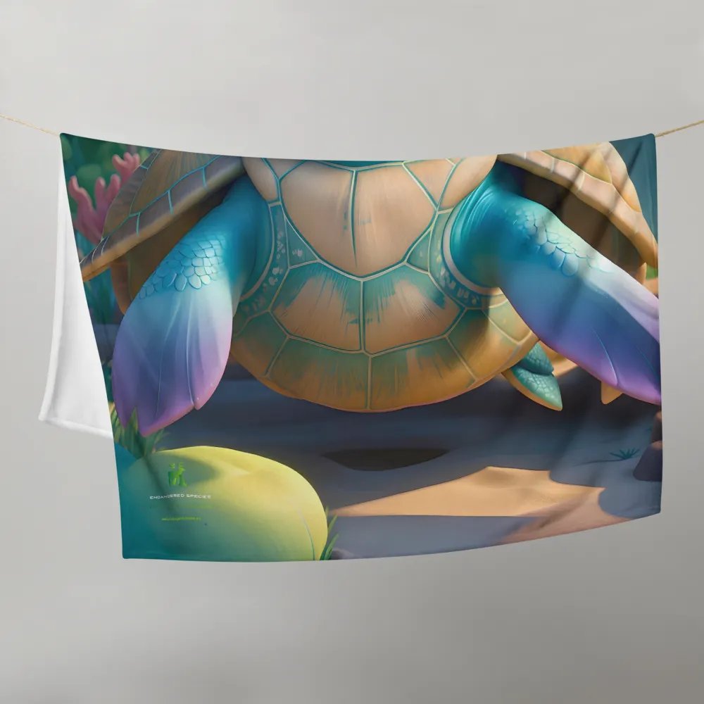 Endangered Species - Mexico - Sea Turtle Throw Blanket product image (10)