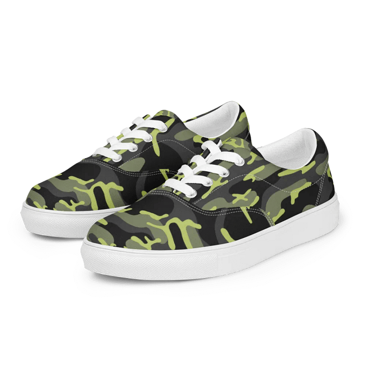 Tactical Chic: Women's Camo Canvas Sneakers product image (2)