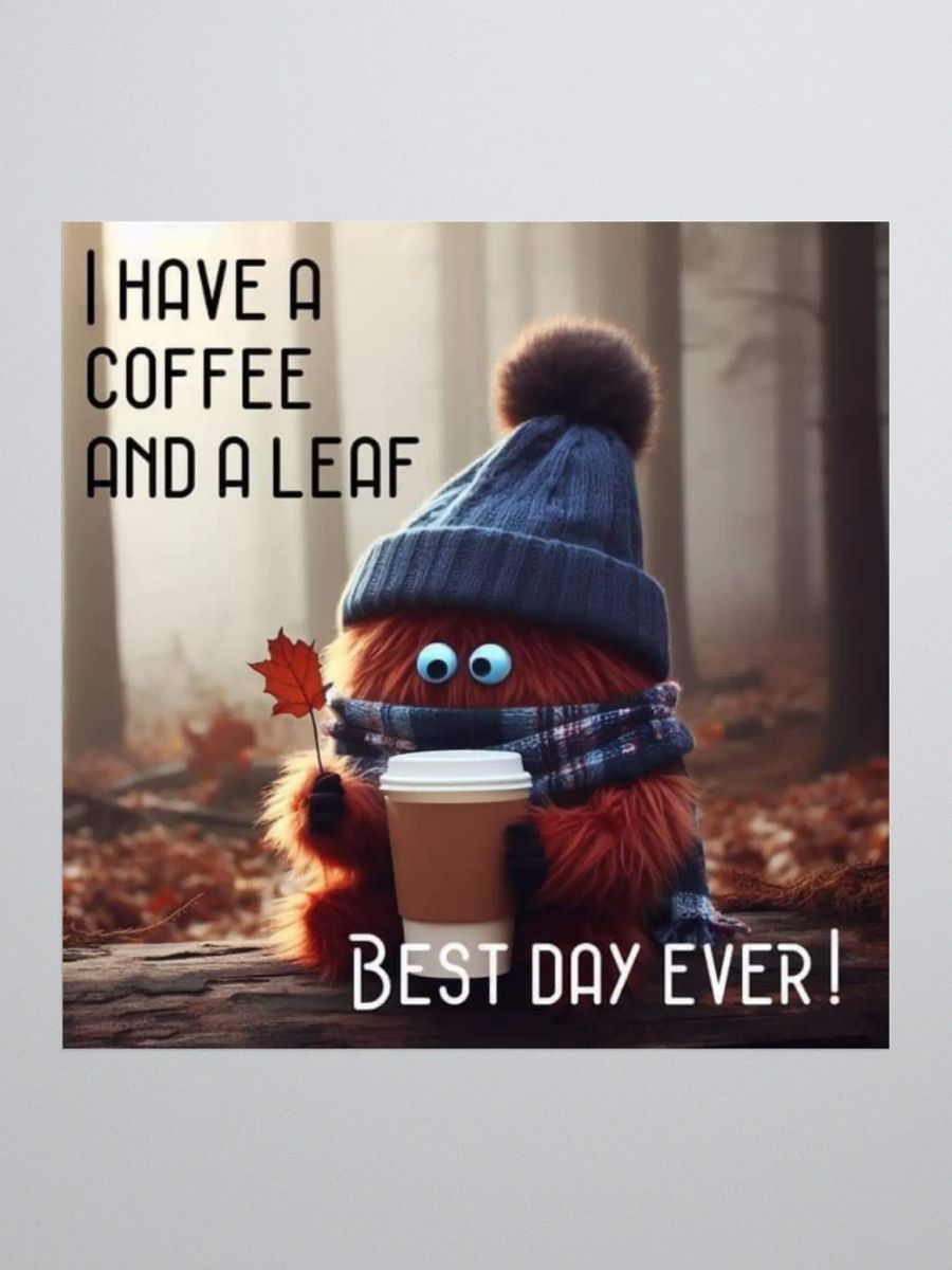 Coffee and a Leaf Sticker Set product image (1)