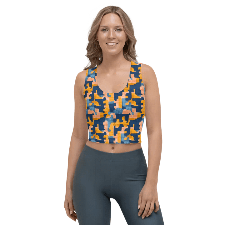 Flowing Shapes | Crop Top T-Shirt product image (1)