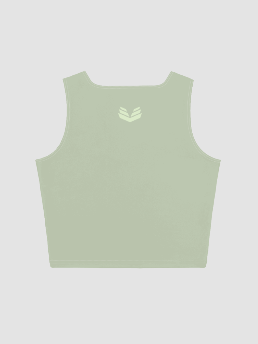 Signature Crop Top Tee - Pale Olive product image (6)
