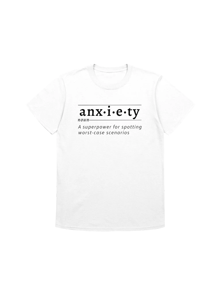 Anxiety Definition Unisex Tee blk v1 product image (1)