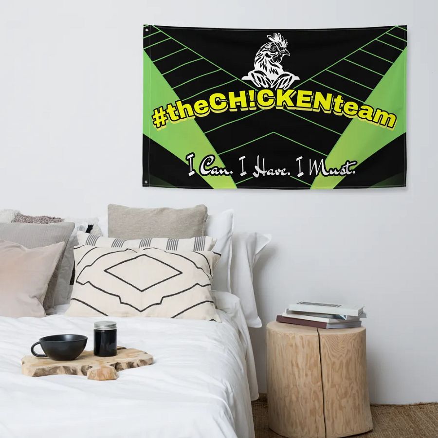 Official #theCH!CKENteam flag product image (3)