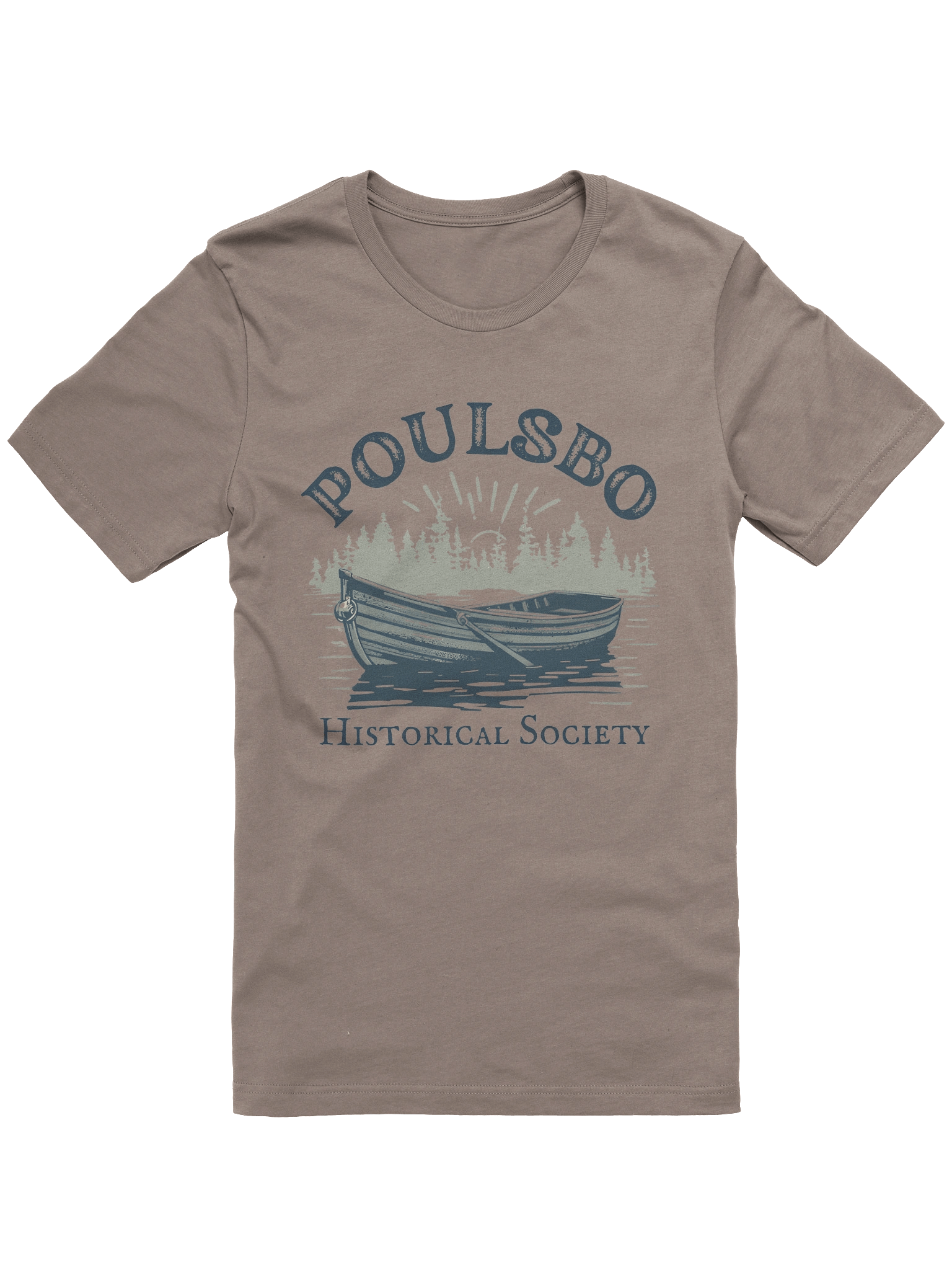 Poulsbo Historical Society Rowboat T-Shirt product image (1)