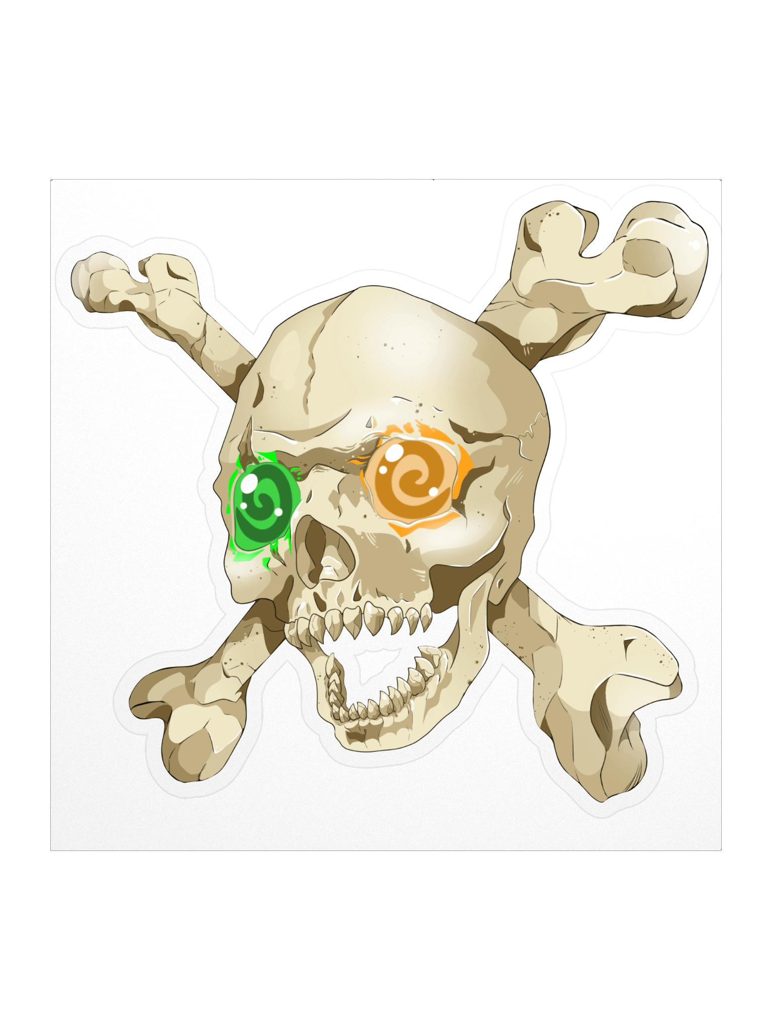 GravitAria Realism Skull Sticker (No border) product image (1)