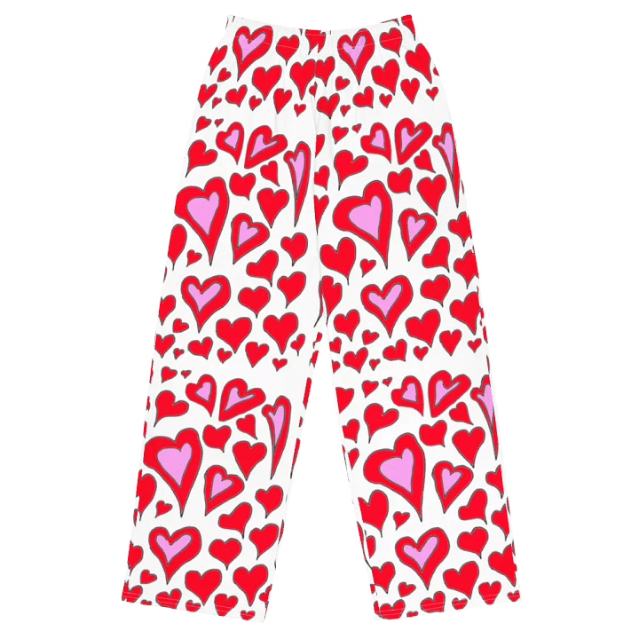 Hearts Drawing Wideleg Pants product image (2)