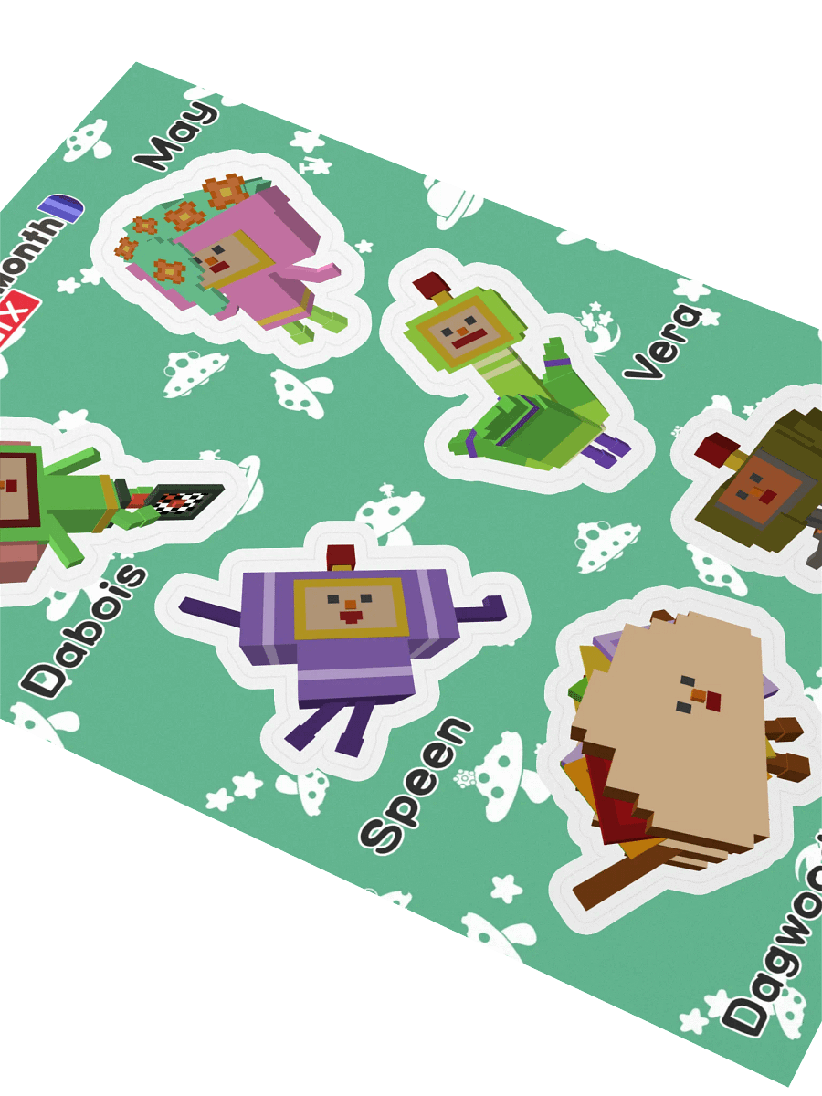 KDM6 OC Cousin Sticker Sheet #3 product image (3)