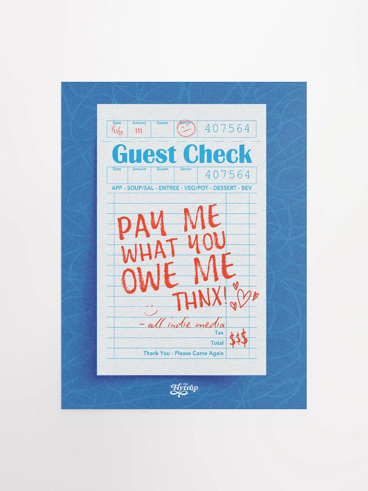 PAY ME 12X16 POSTER product image (1)
