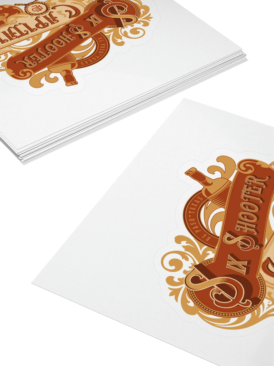 Six Shooter Capital Vintage Kiss Cut Sticker product image (4)