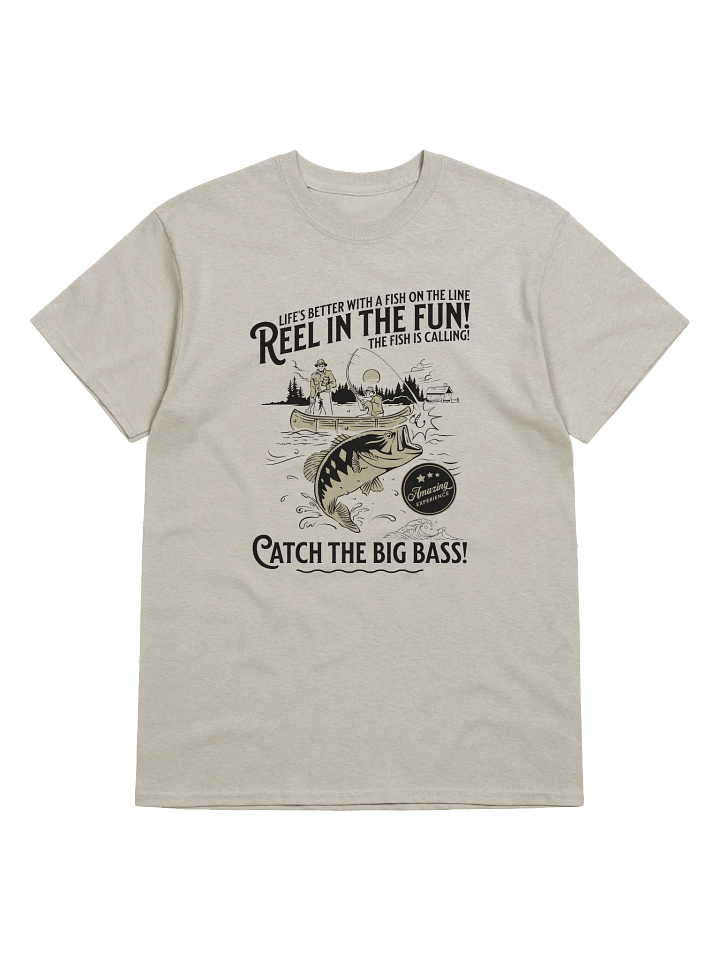 Catch the Big Bass T-Shirt | Vintage Fishing Graphic Tee product image (1)