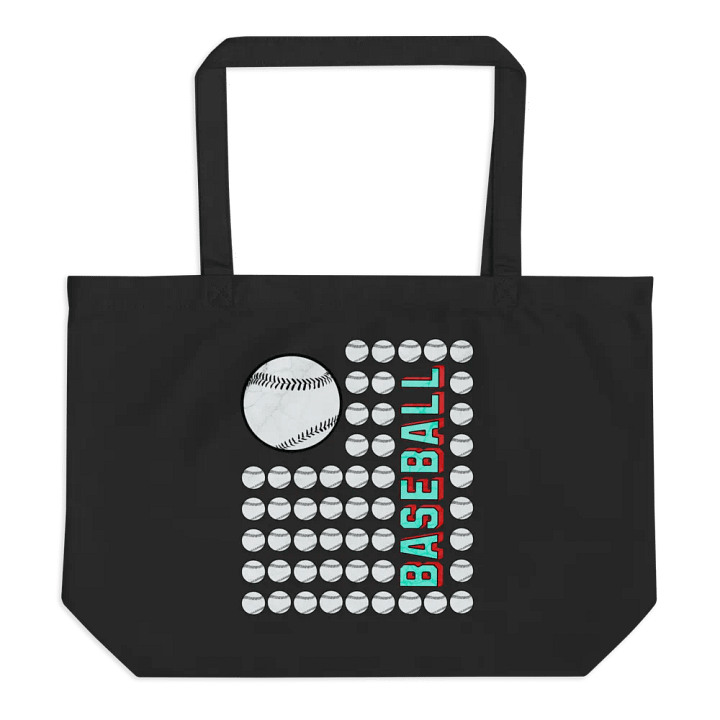 US Flag Baseball Play Ball Eco Tote product image (1)